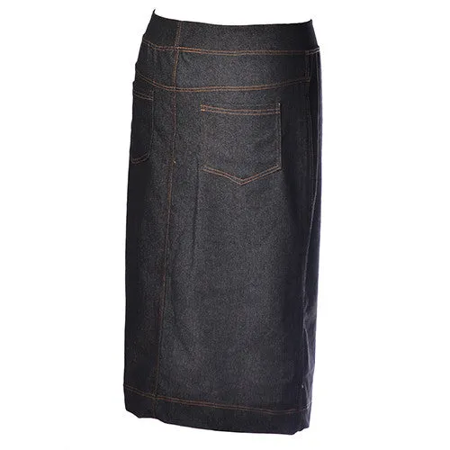 Pencil Skirt  - Cotton Stretch Denim