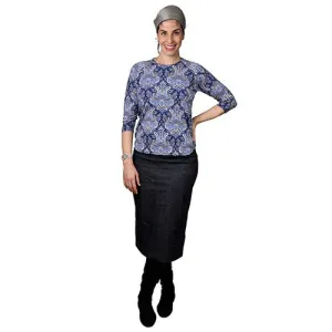 Pencil Skirt  - Cotton Stretch Denim