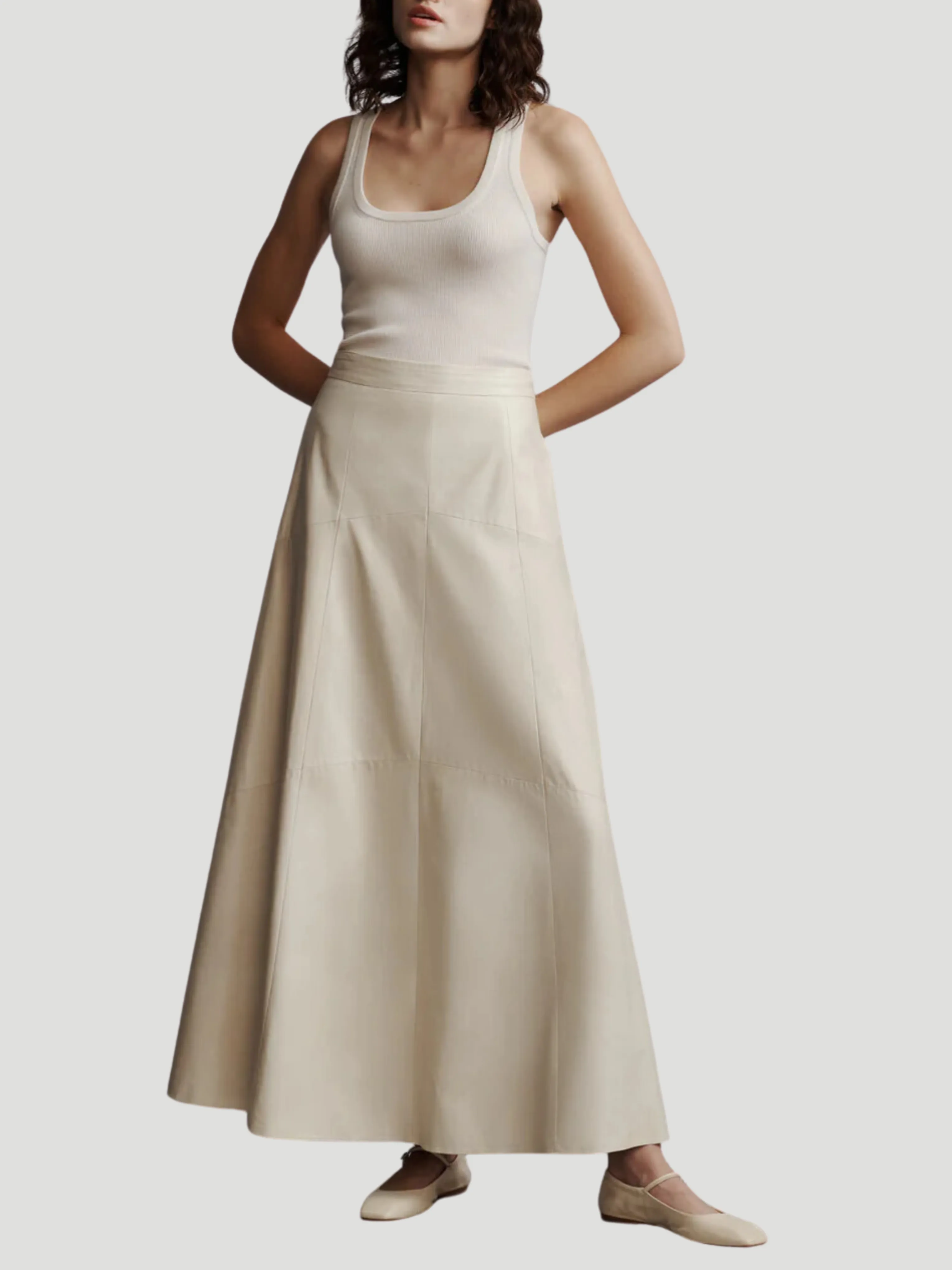 Perfect Cashmere Tank in Ivory