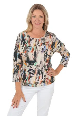 Petite Delta Dolman Sleeve Knit Top