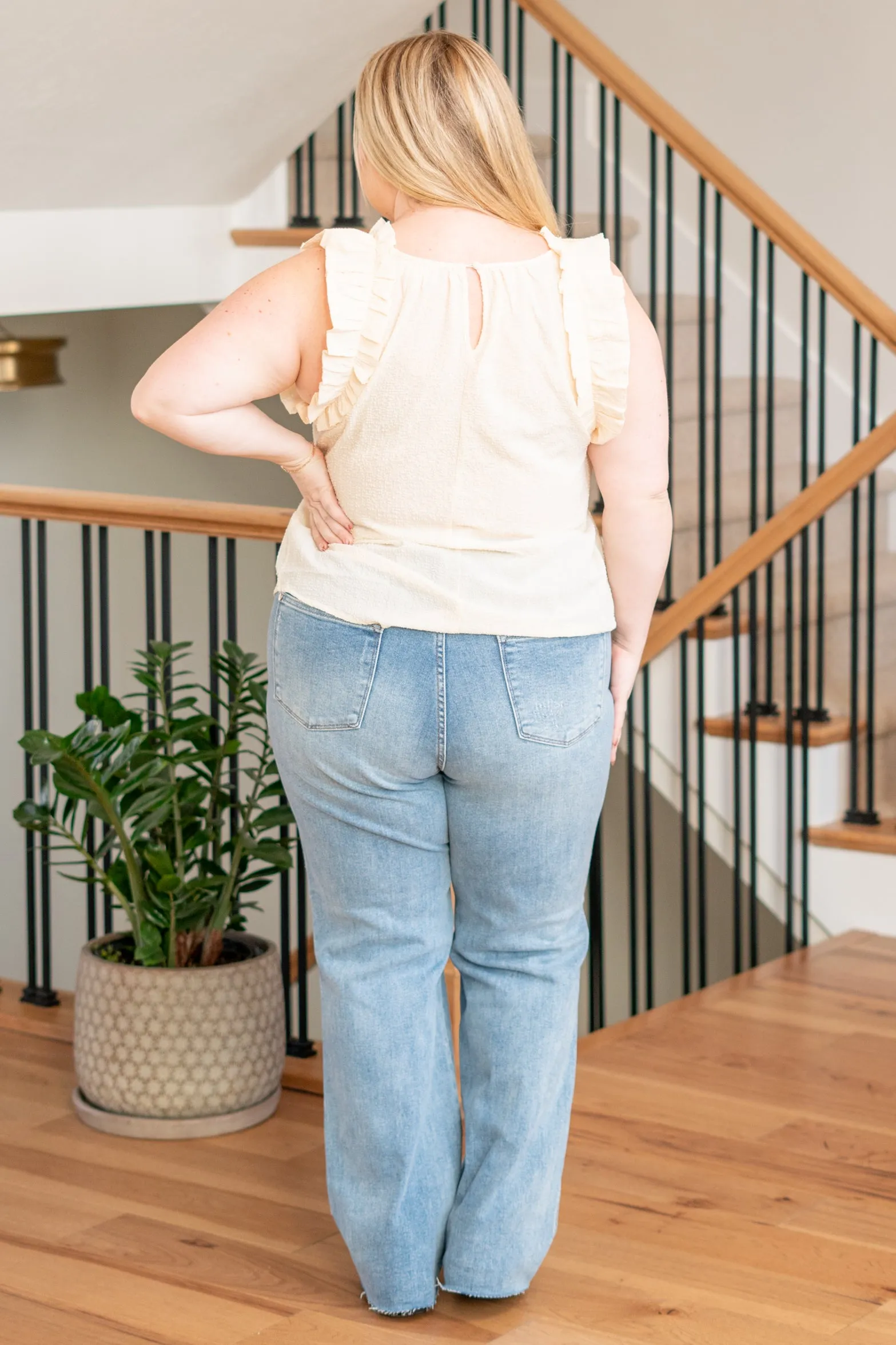 Plus Size Sienna Mock Neck Top - Khaki