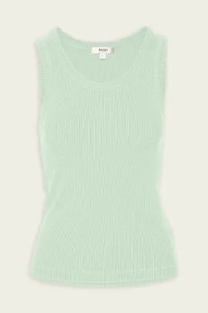 Poppy Scoop Neck Tank in Mint