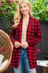Red Buffalo Plaid Cardigan