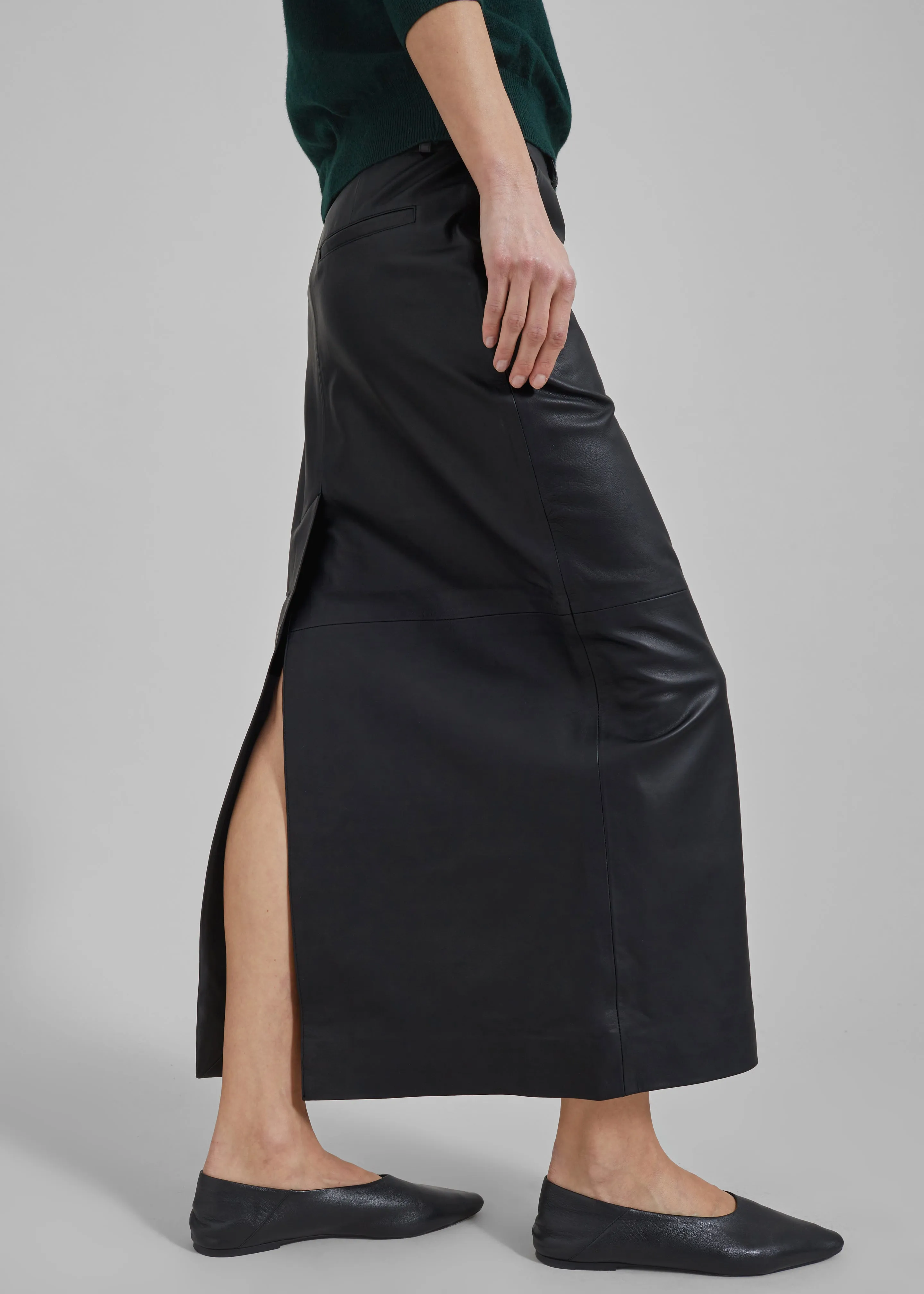 Remain Maxi Pencil Skirt - Black