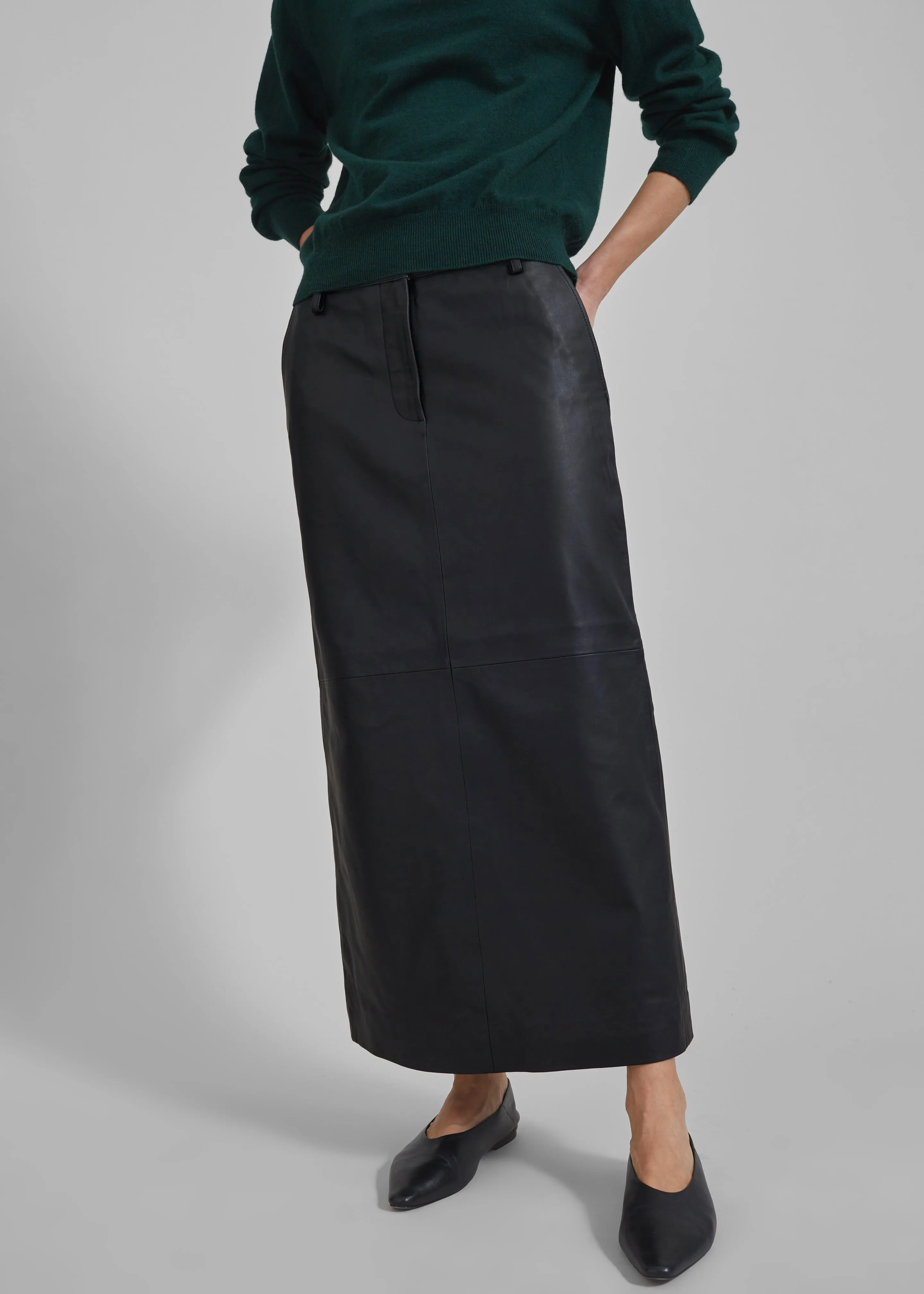 Remain Maxi Pencil Skirt - Black