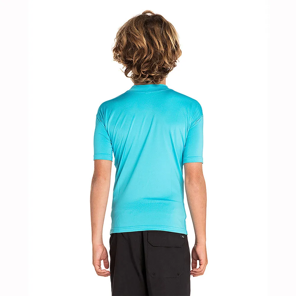 Rip Curl Junior Corpo Short Sleeved UV Tee - Blue