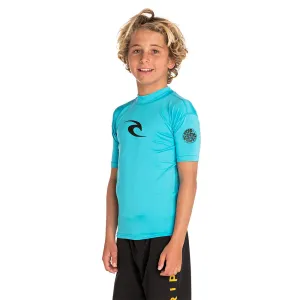 Rip Curl Junior Corpo Short Sleeved UV Tee - Blue