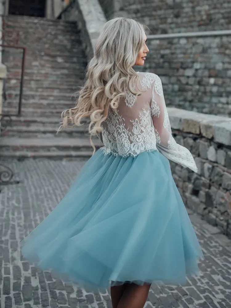 sage green 2 piece prom dresses short lace appliqué elegant cheap homecoming dresses vestido de graduacion