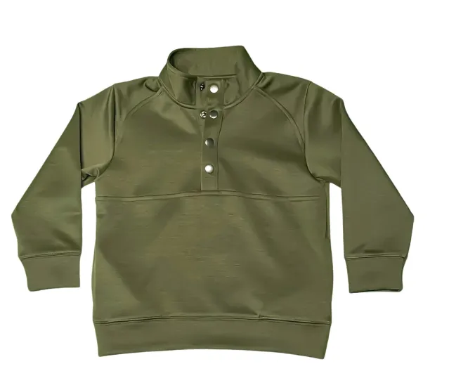 Saltwater Boys Pierce Pullover - Olive