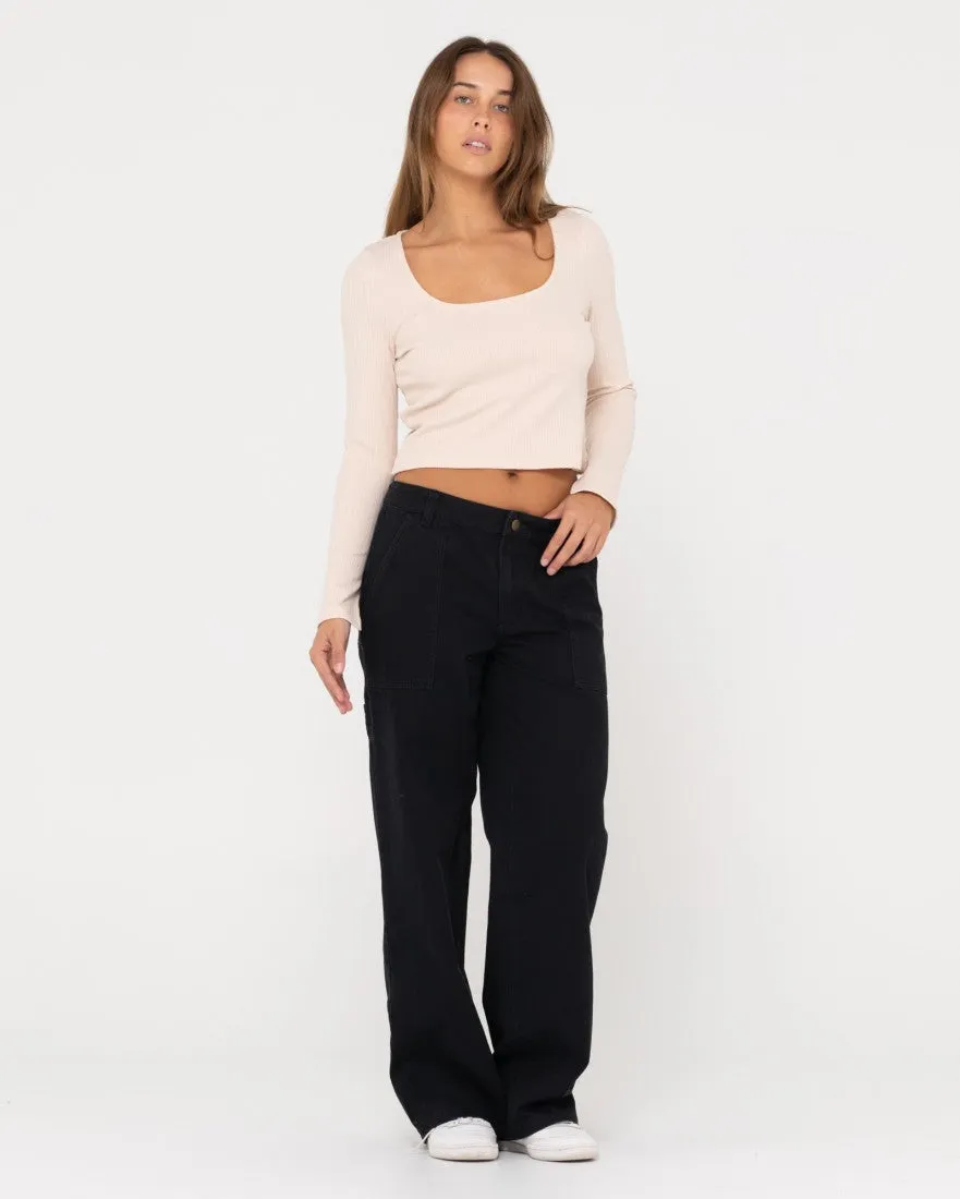 Scarlett Ribbed Long Sleeve Top