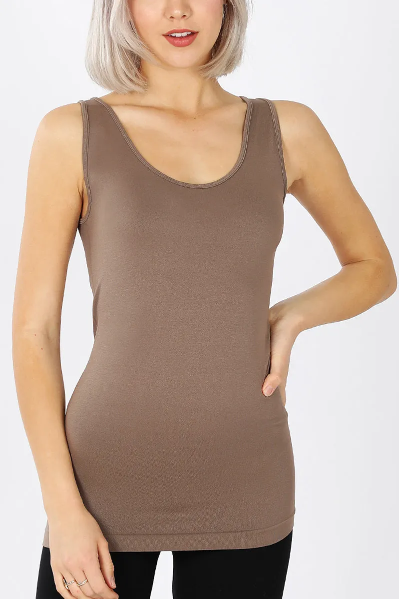 Scoop Neck Seamless Tank Top