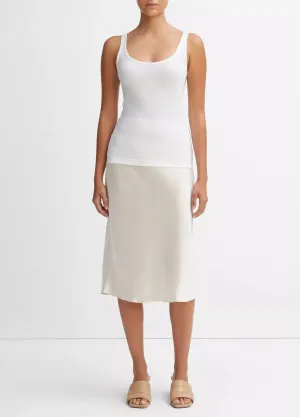 Scoop Neck Tank in White