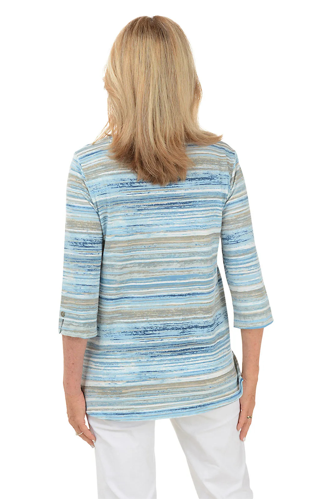 Seashore Stripe Double Pocket Tunic