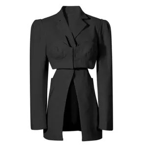Sexy Hollow out Women Patchwork Blazers Tops