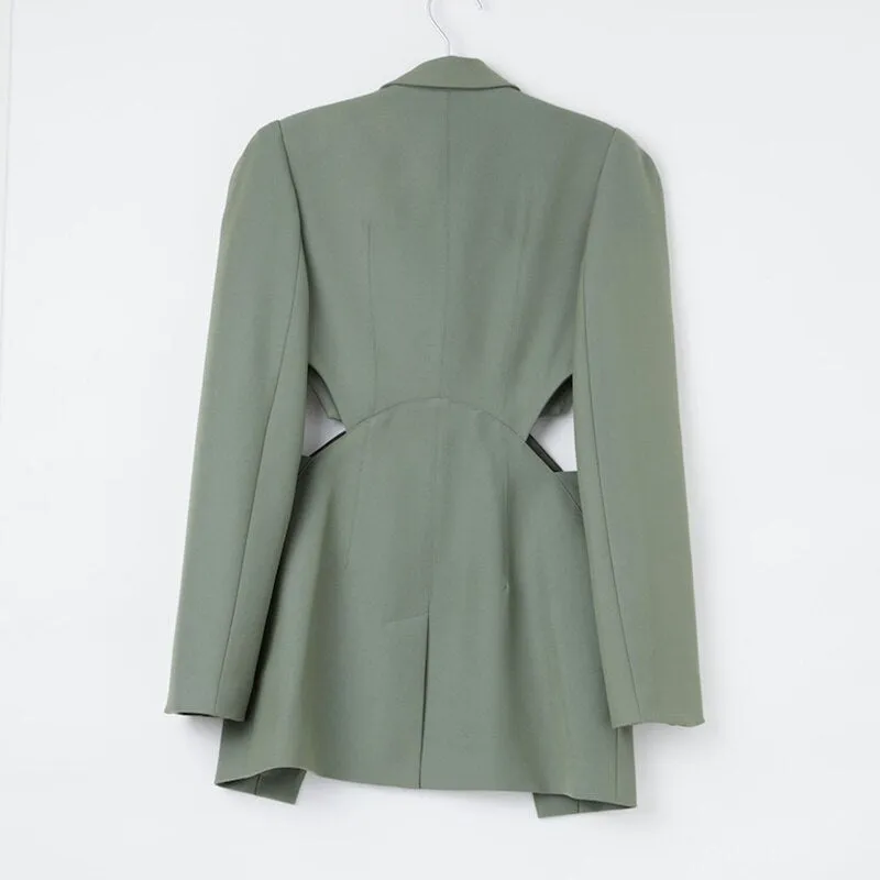 Sexy Hollow out Women Patchwork Blazers Tops