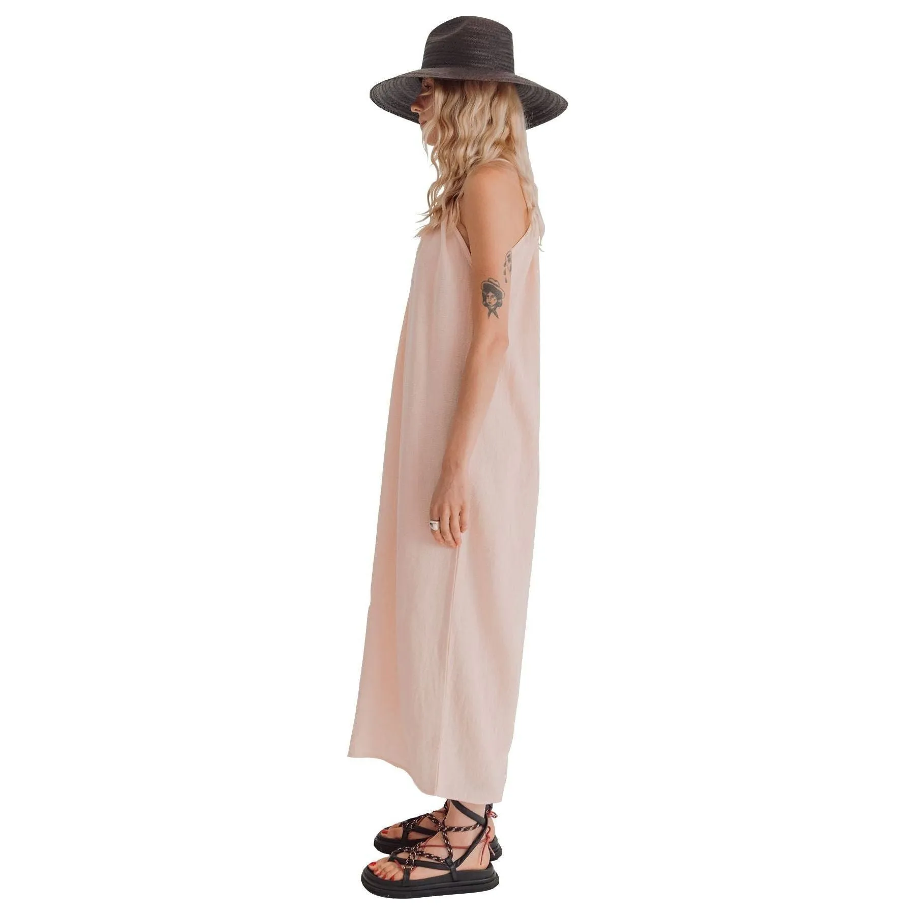 Sile Halter Dress, Blush
