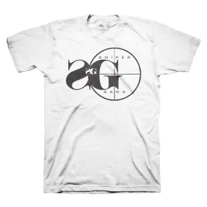 SNIPER GANG LOGO WHITE TEE