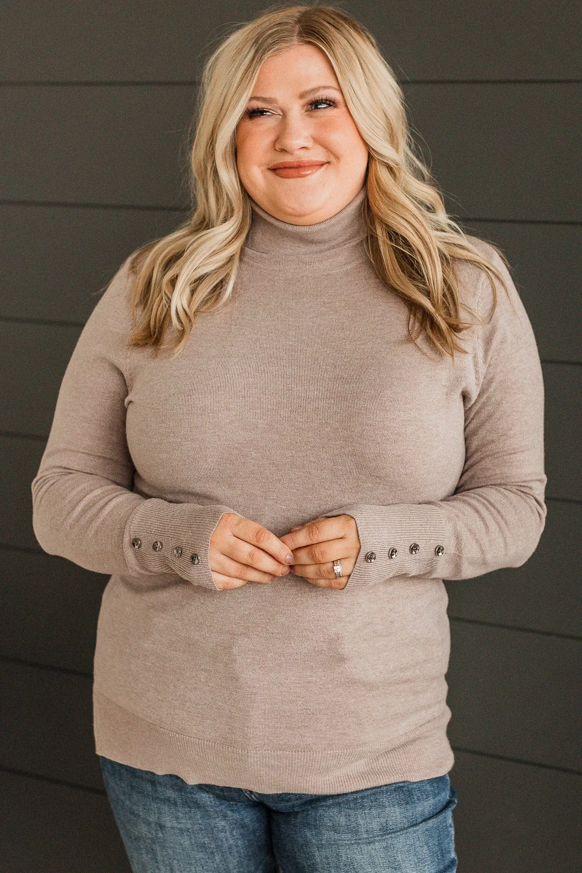 Something Better Turtle Neck Sweater- Mocha