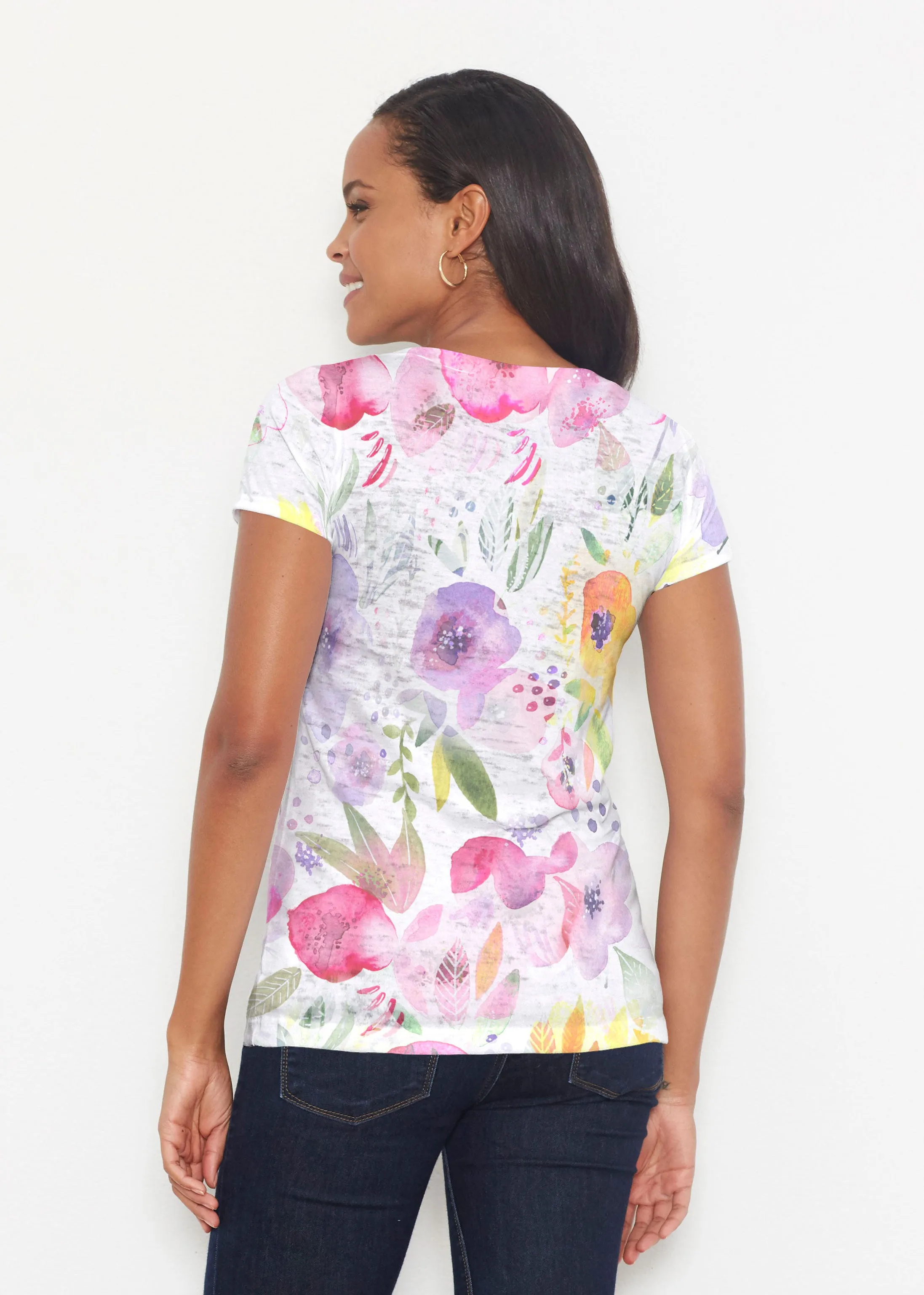Spring Crush Pink (16061) ~ Signature Short Sleeve Scoop Shirt