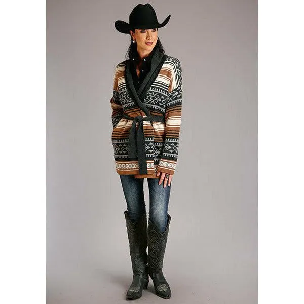 Stetson Rust Cardigan Sweater