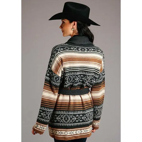 Stetson Rust Cardigan Sweater