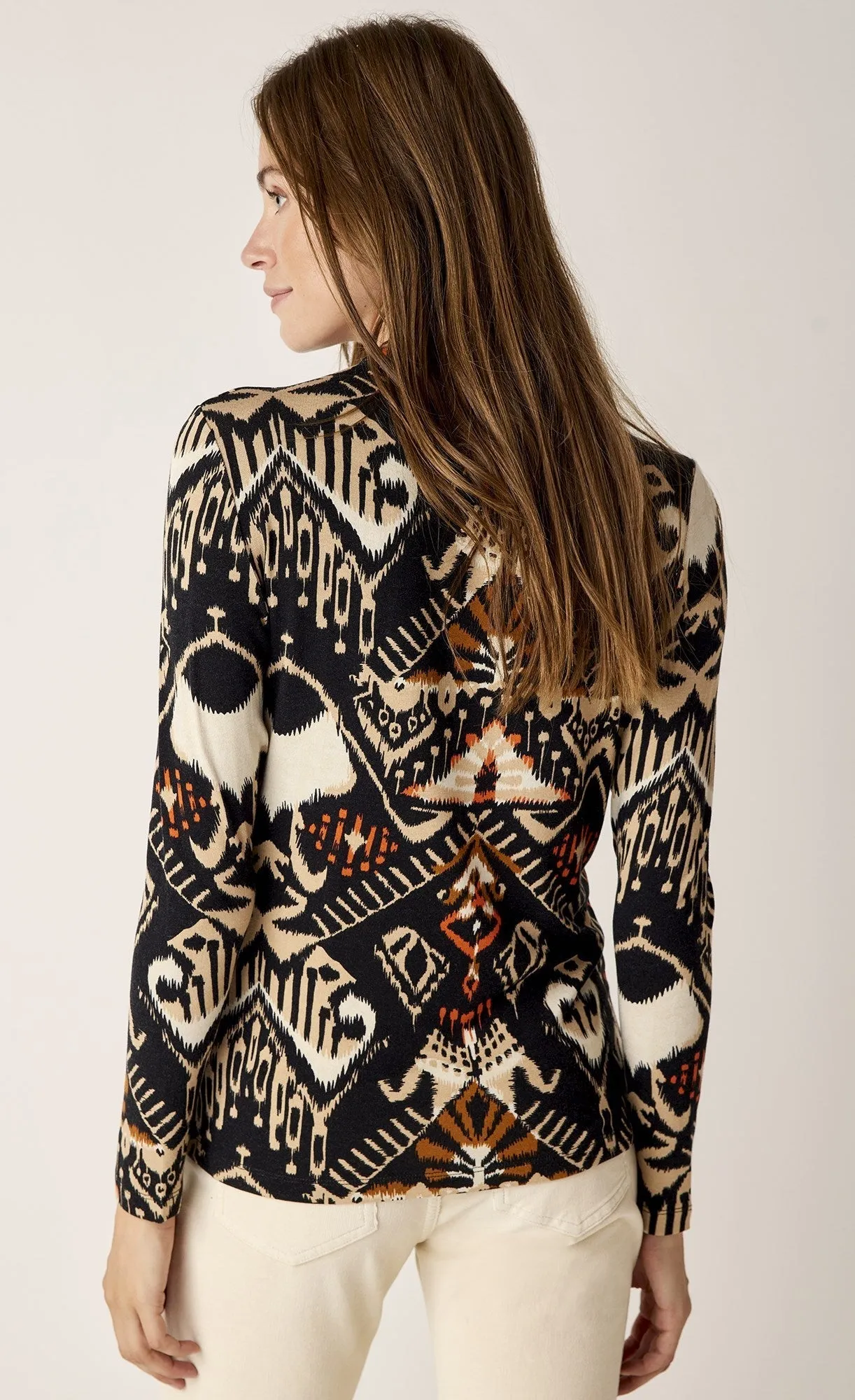 Summum Ikat Print Top