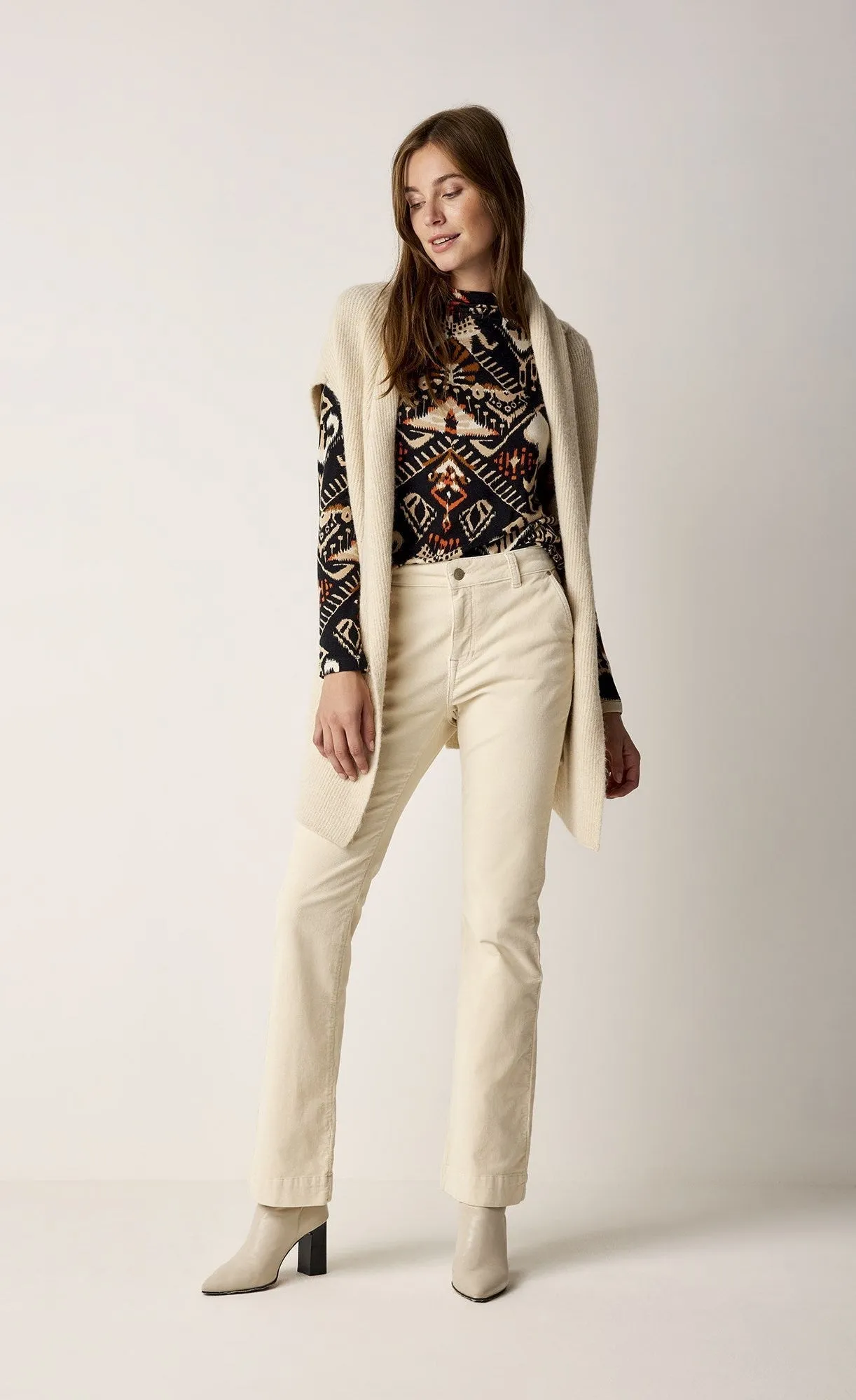 Summum Ikat Print Top