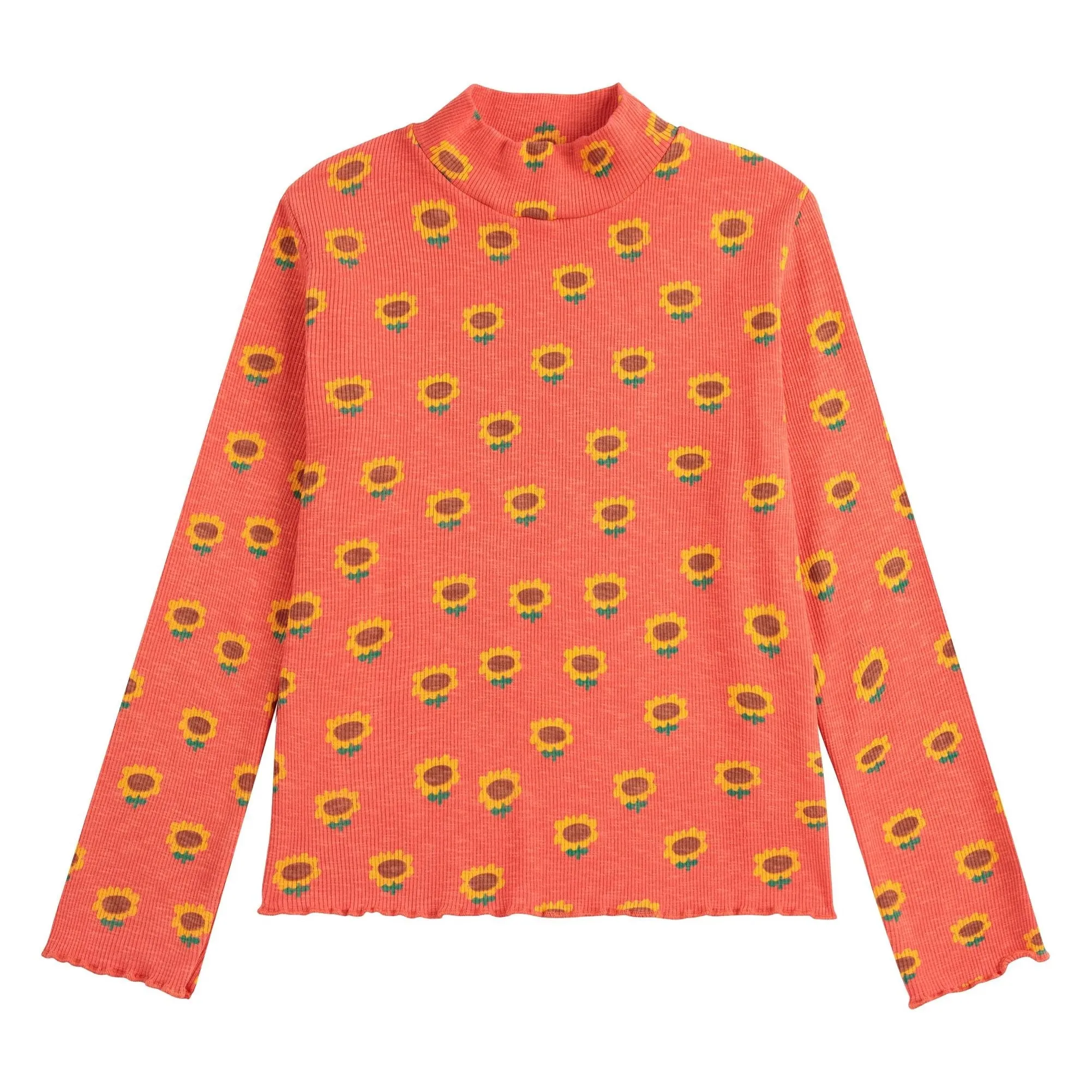 Sunflower All Over Turtleneck T-Shirt