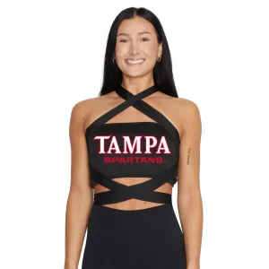 Tampa Spartans Black Multi Way Bandeau Top