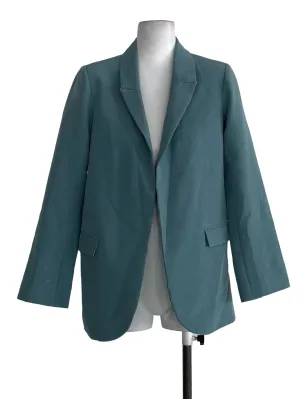 Teal Blue Casual Blazer