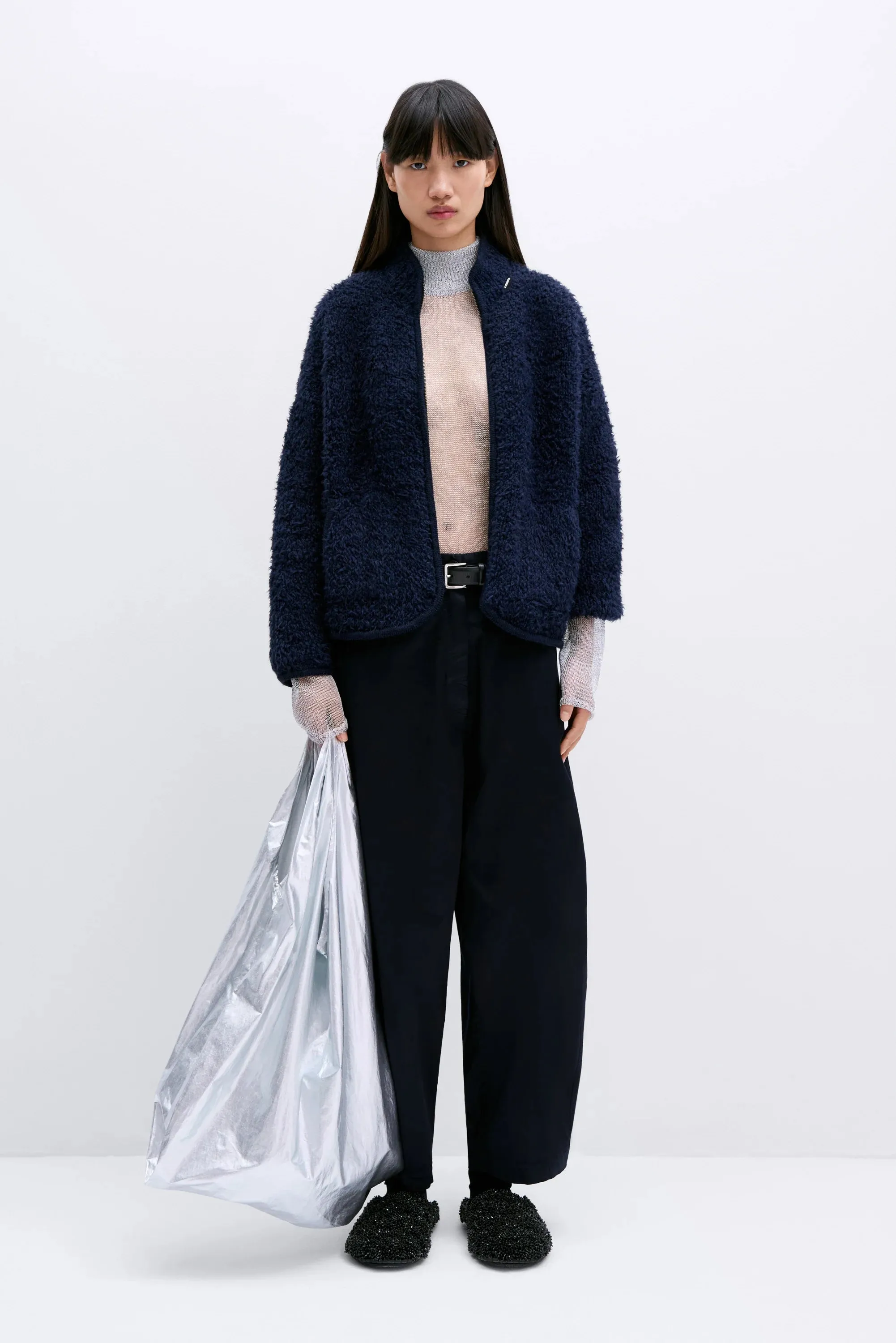 Teddy Jacket in Navy