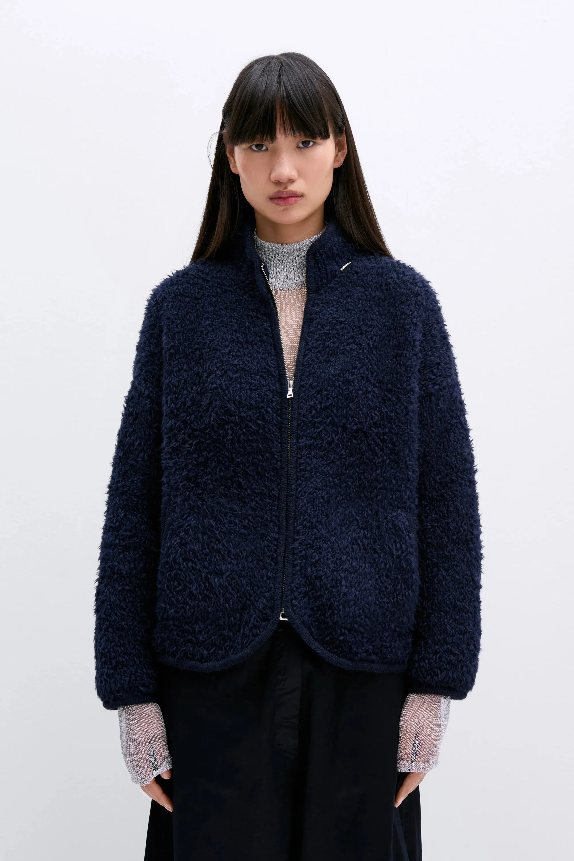 Teddy Jacket in Navy