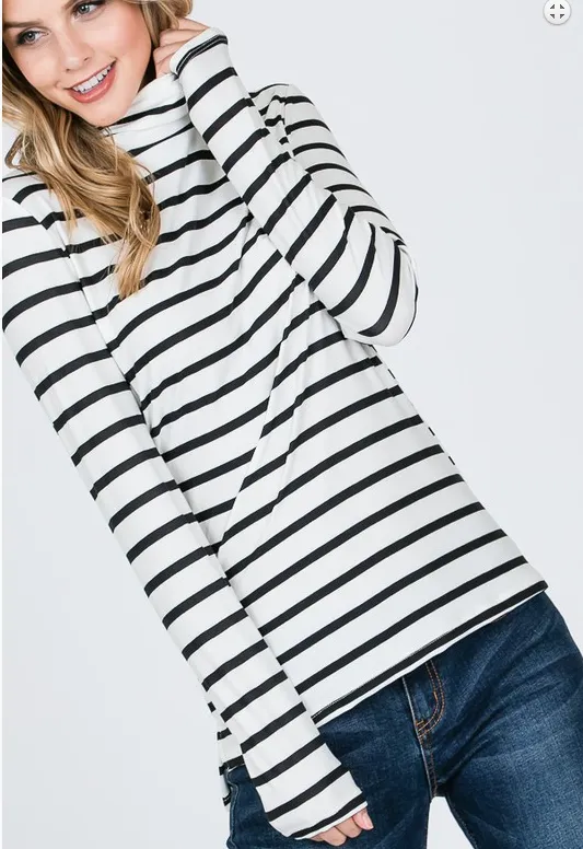 The Manhattan Mock Neck Top