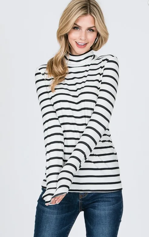 The Manhattan Mock Neck Top