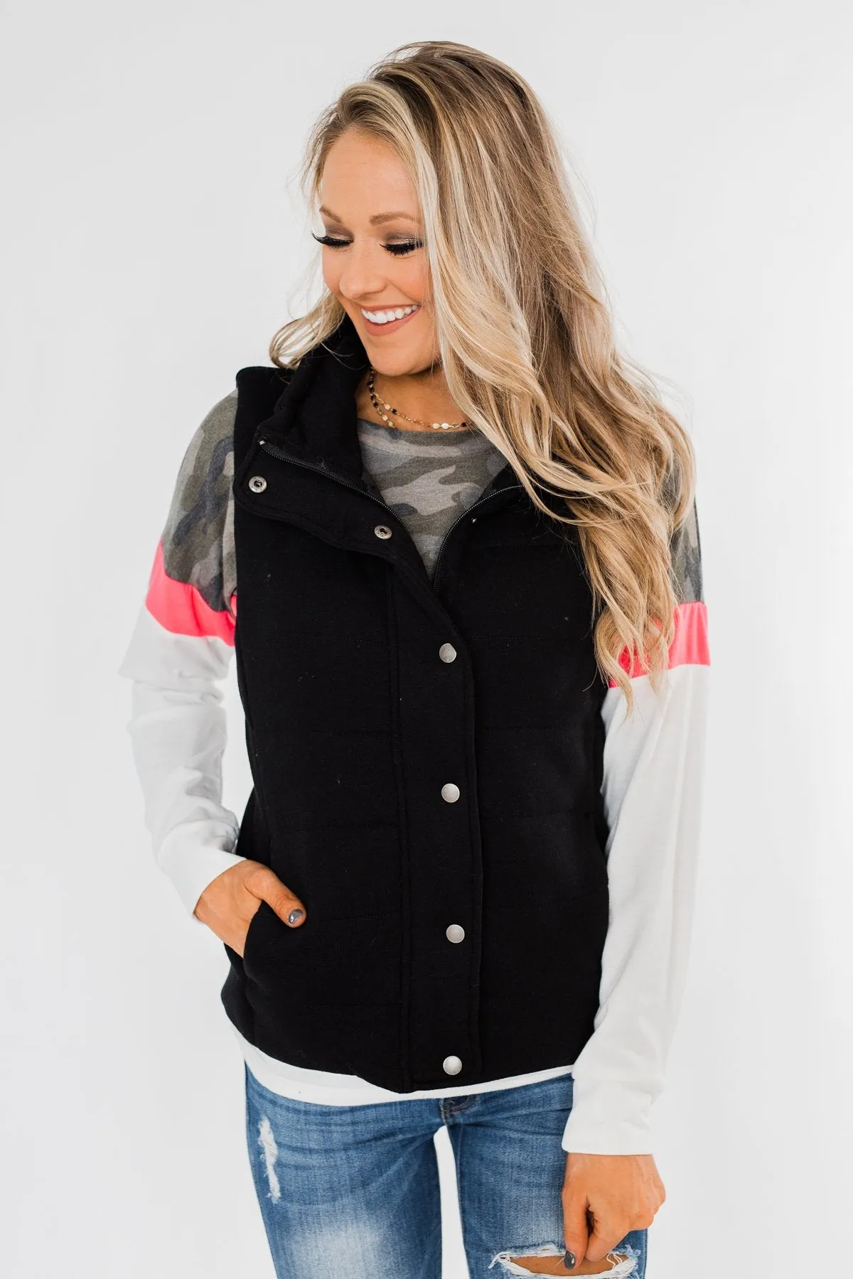 The Most Perfect Puffer Vest- Black