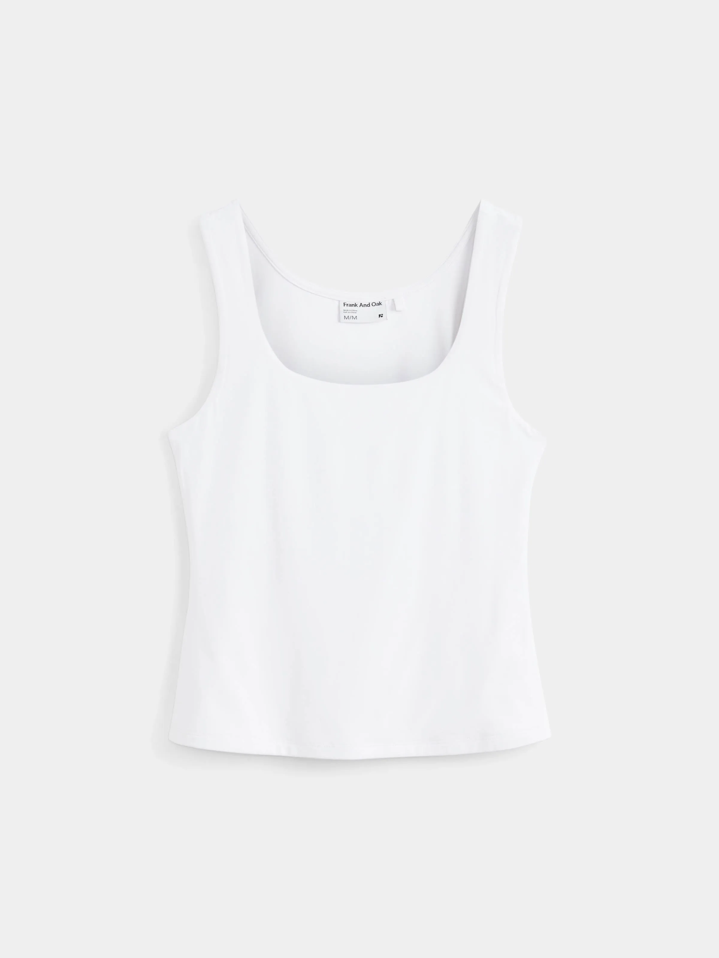 The Scoop Neck Tank Top in White