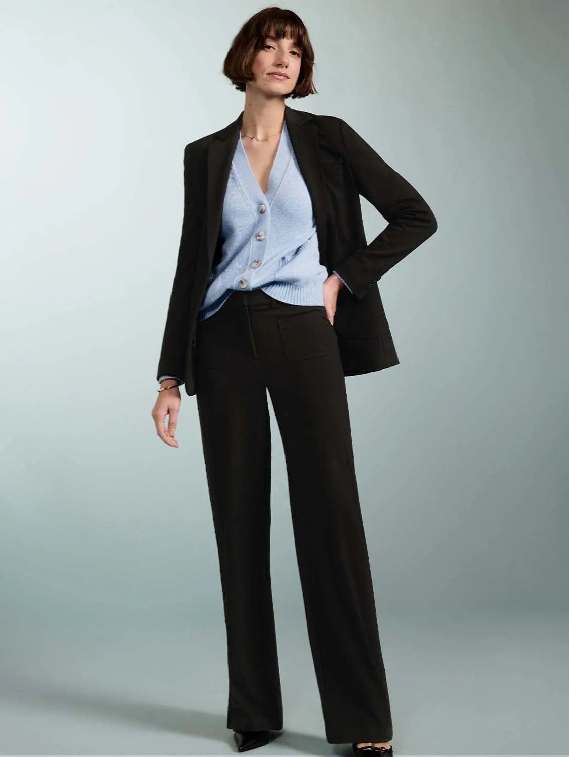 Thelma LENZING™ ECOVERO™ Trousers | Caviar Black