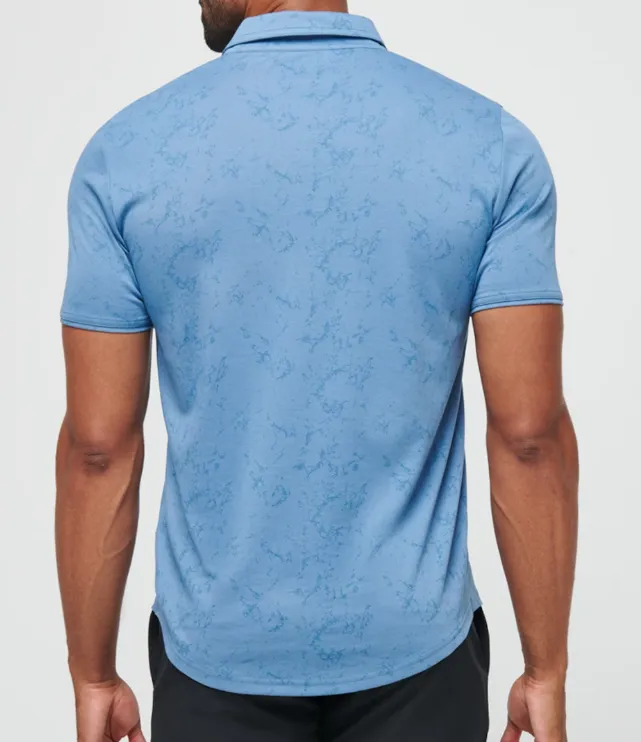 Travis Mathew Warmer Tides Scoop Polo - Coronet