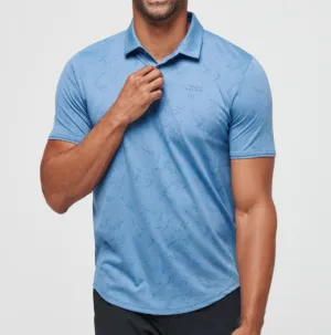 Travis Mathew Warmer Tides Scoop Polo - Coronet