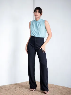 Turtle Neck Sleeveless Top