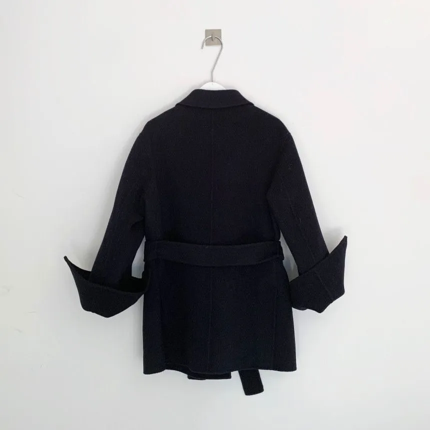 V-neck Vintage Lapel Splicing Lace-up Outerwear Mini Dresses