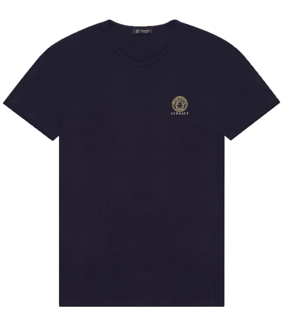 Versace Underwear Round Neck Tee - Navy