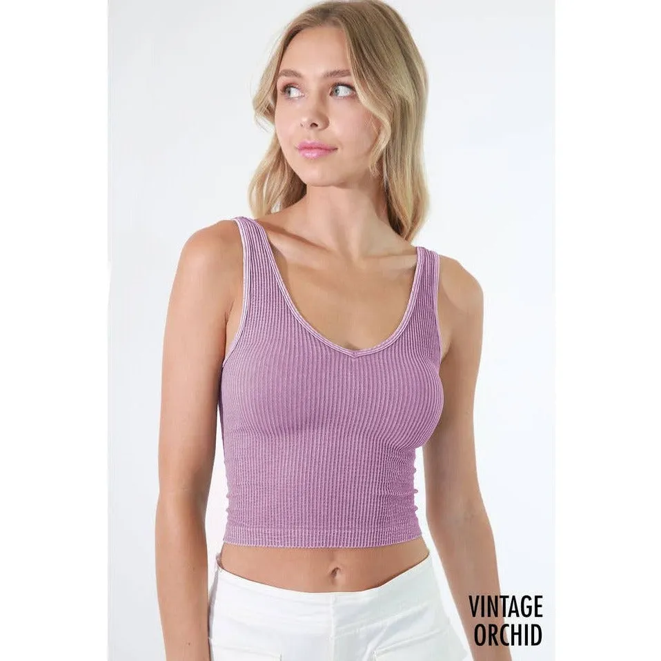 Vintage Reversible Crop Top