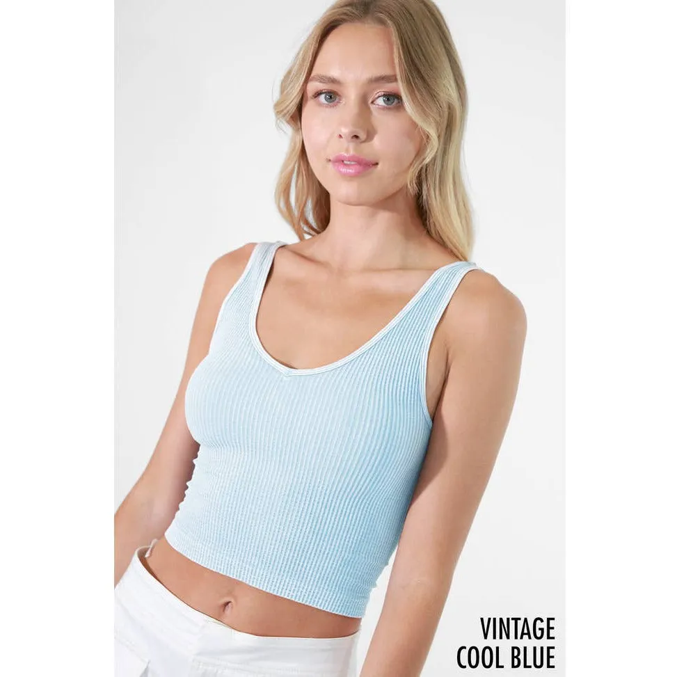 Vintage Reversible Crop Top