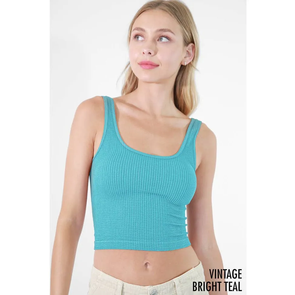 Vintage Reversible Crop Top