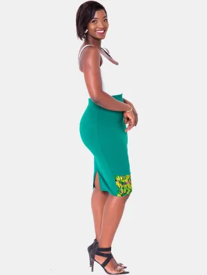 Vivo Swazuri Pencil Skirt - Dark Green