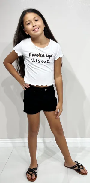 WOKE UP THIS CUTE TOP | KIDS SIZE 7-16