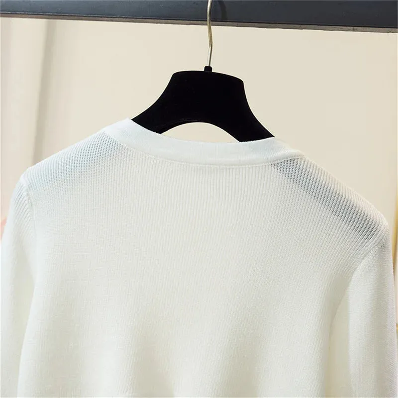 Women Shrugs Solid Elegant Breathable Leisure Cardigans Korean Style All-match Shawl Tops