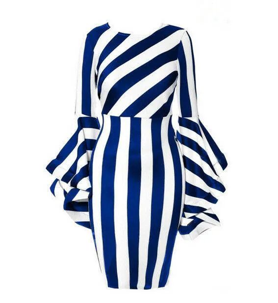 Womens Plus Size Ruffle Sleeve Midi Dresses