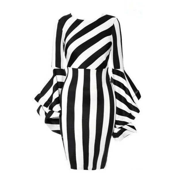 Womens Plus Size Ruffle Sleeve Midi Dresses